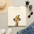 Vintage Lightning Bolt T-Shirt — Retro Distressed Yellow Bolt Tee