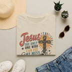Jesus Can Fix My Mess T-Shirt — Retro Cassette Christian Tee