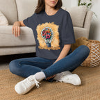Be The Light Graphic T-Shirt — Floral Lightbulb Inspirational Tee