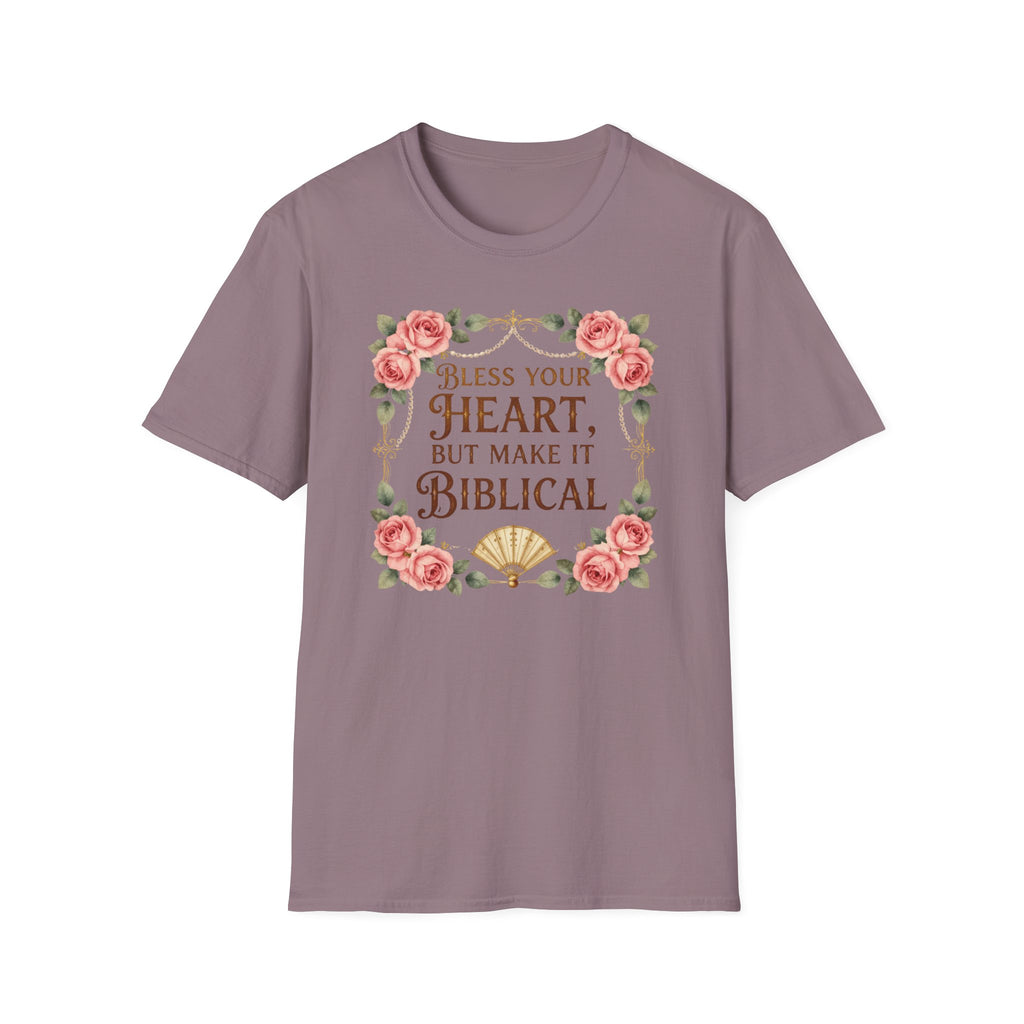 Biblical Blessings T-Shirt — "Bless Your Heart, But Make It Biblical" Floral Tee