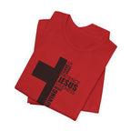 Christian Cross T-Shirt – 'Jesus, Forgiving, Love, Kindness' Word Cloud Tee