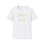 Saved & Salty T‑Shirt — Christian Beachy Faith Graphic Tee
