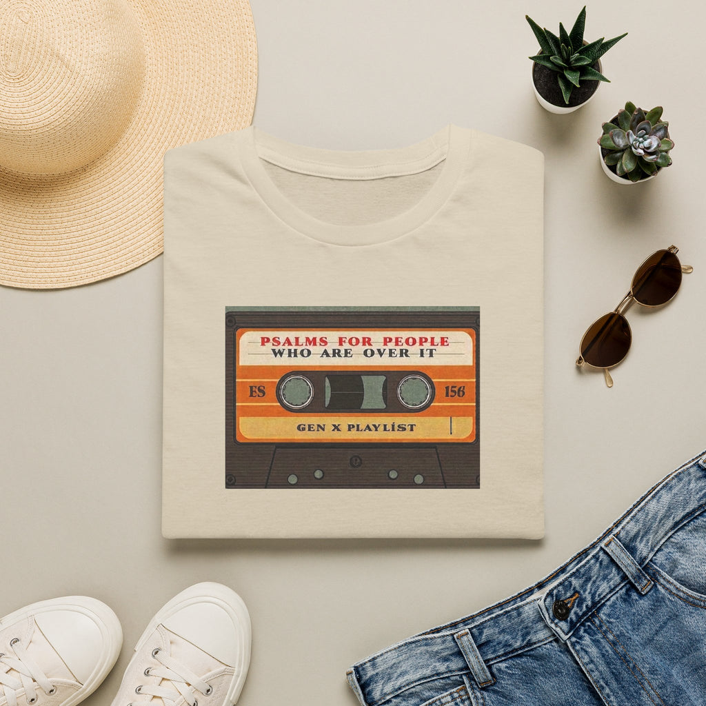 Retro Cassette T-Shirt — "Mixtapes for People Who Are Over It" Vintage Music Tee