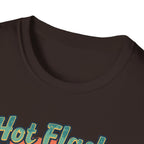 Hot Flash Summer Tour Retro Beach T-Shirt — Funny Menopause Graphic Tee