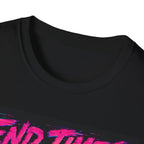 Retro 'End Times & Chill' T-Shirt — Vaporwave Sunset Tee
