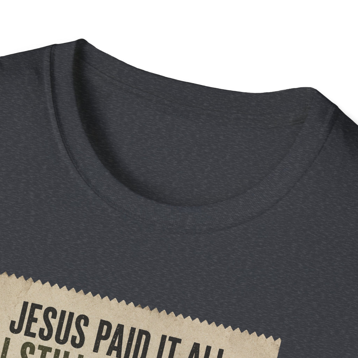 Jesus Paid It All Receipt Tee — 'I Still Have Bills' Christian Humor T-Shirt