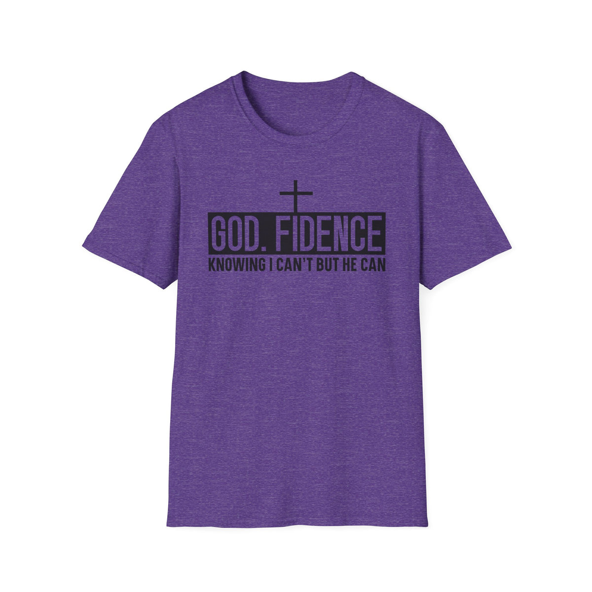 Faith Confidence T-Shirt — "God. Fidence" Christian Inspirational Tee