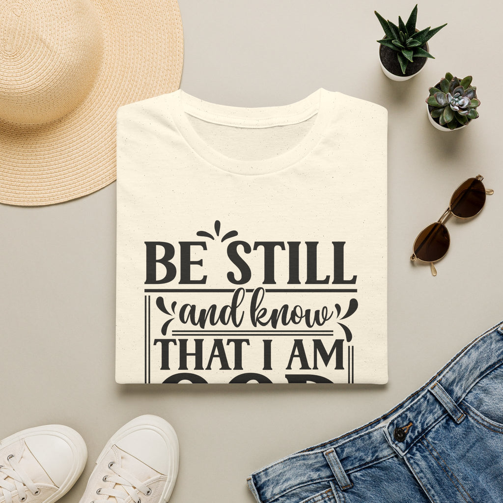Be Still and Know That I Am God T-Shirt — Psalm 46:10 Christian Tee