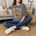 Gen X Women Don't Panic T-Shirt — Retro Raccoon Vintage Graphic Tee