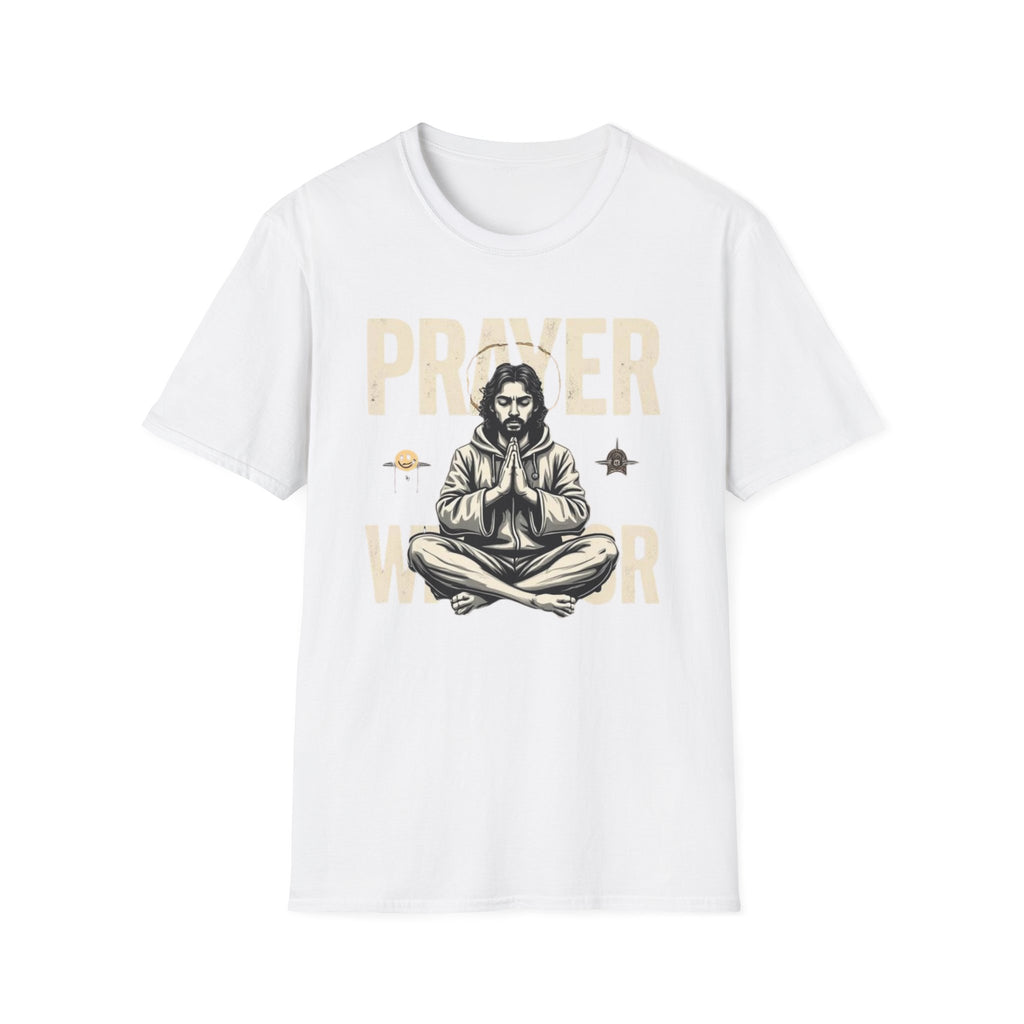 Prayer Warrior T-Shirt — Meditative Jesus Graphic Tee