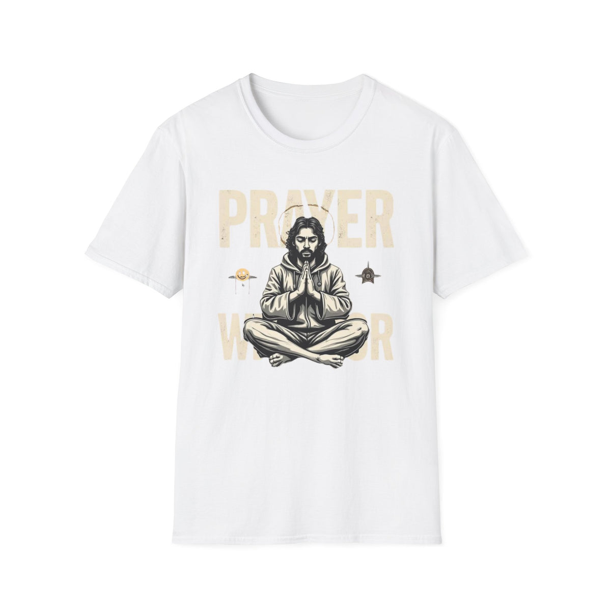 Prayer Warrior T-Shirt — Meditative Jesus Graphic Tee