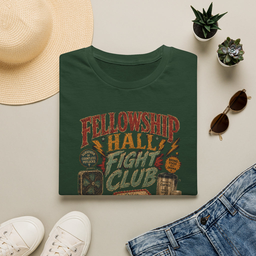 Fellowship Hall Fight Club T-Shirt — Vintage Church Game Night Tee