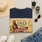T-Shirt — "Apostle Paul's Anger Management Seminar" Vintage Christian Humor Tee