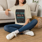 Keep Your Soul In Tracking T-Shirt — Inspirational Vintage Graphic Tee