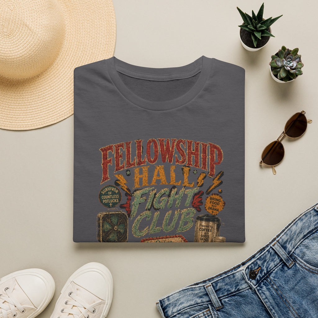 Fellowship Hall Fight Club T-Shirt — Vintage Church Game Night Tee