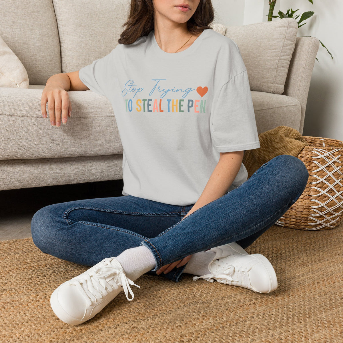 T-Shirt — "Stop Trying to Steal the Pen" Playful Nurse/Teacher Tee