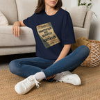 T‑Shirt — 'Sanctified But Slightly Irritated' Vintage Poster Graphic