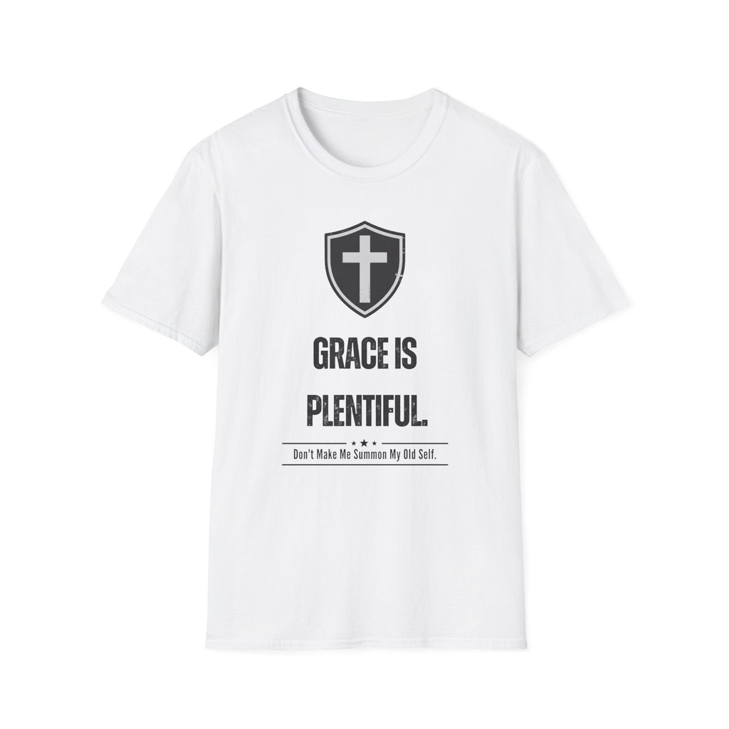 Grace Is Plentiful Christian T-Shirt — Shield & Cross Faith Tee