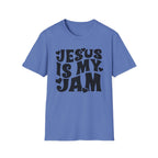 Jesus Is My Jam T-Shirt — Retro Heart Faith Tee