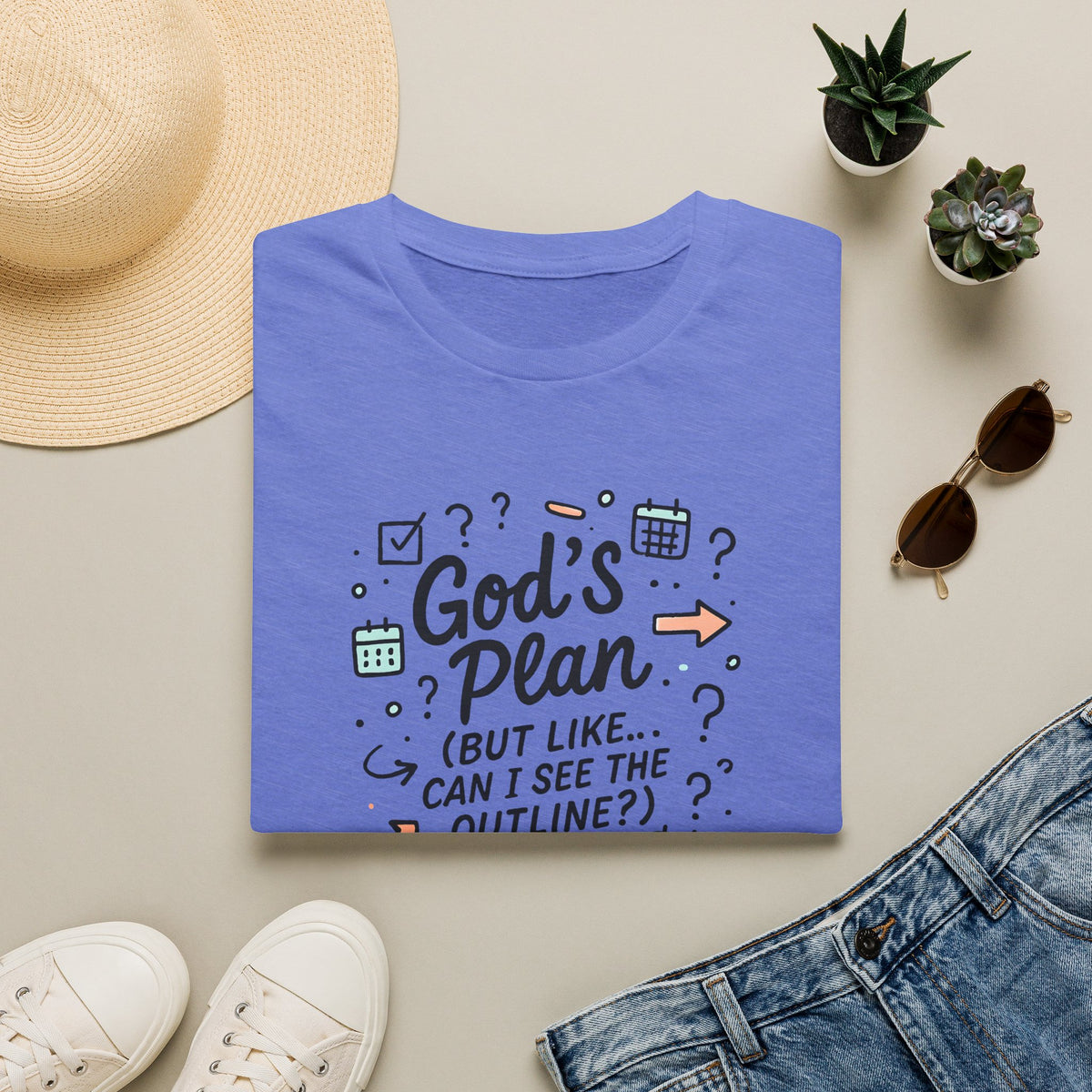 God's Plan Illustration T-Shirt