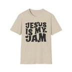 Jesus Is My Jam T-Shirt — Retro Heart Faith Tee
