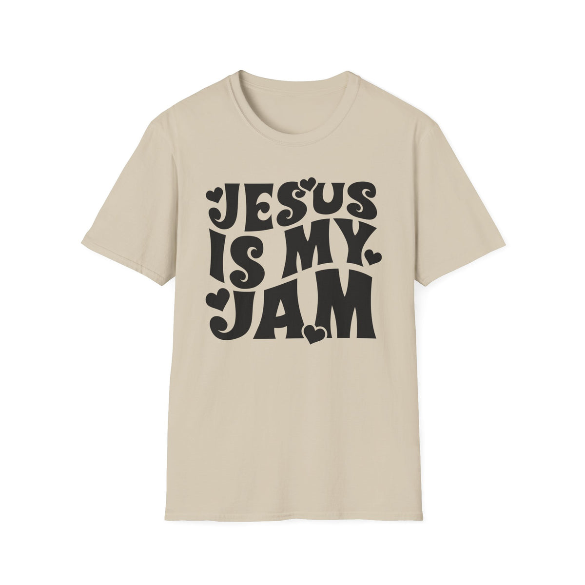Jesus Is My Jam T-Shirt — Retro Heart Faith Tee
