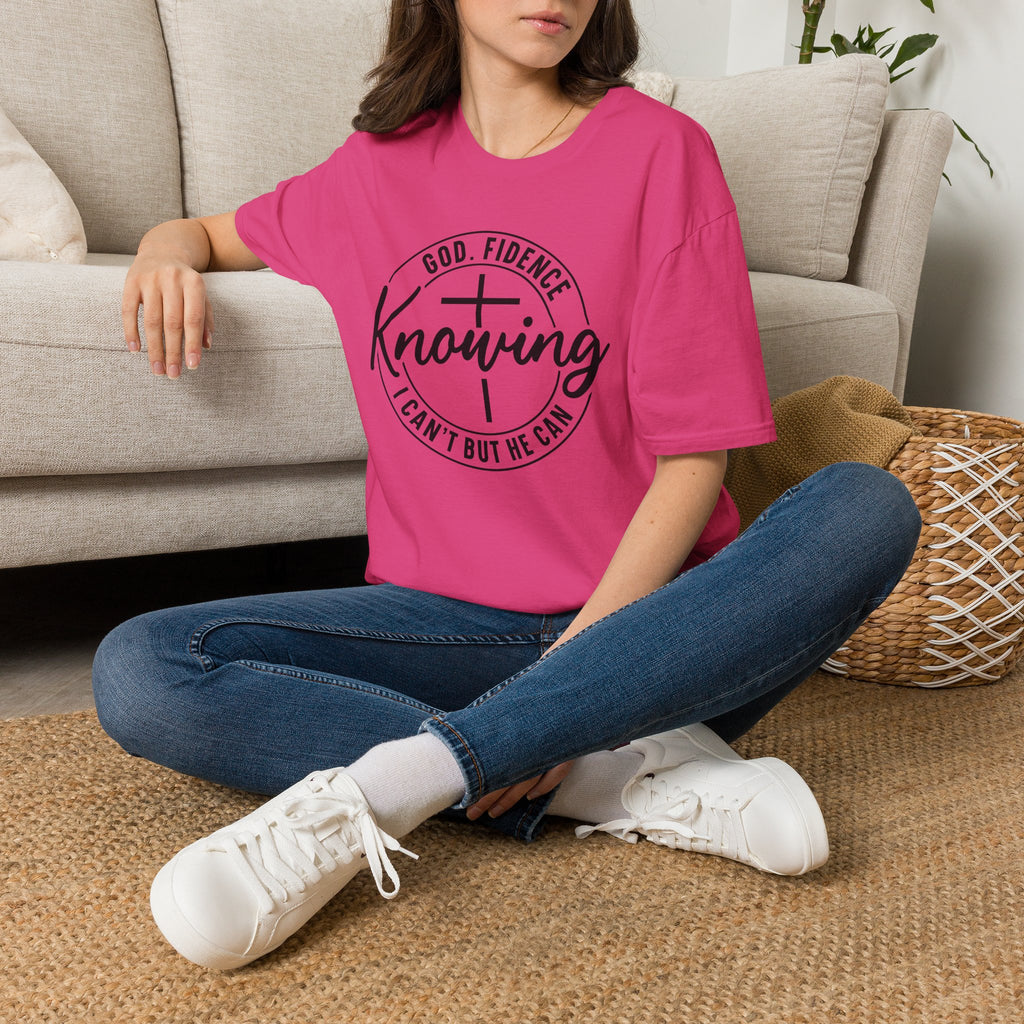 Faith-Based 'Knowing' T-Shirt — God, Fidence Graphic Tee