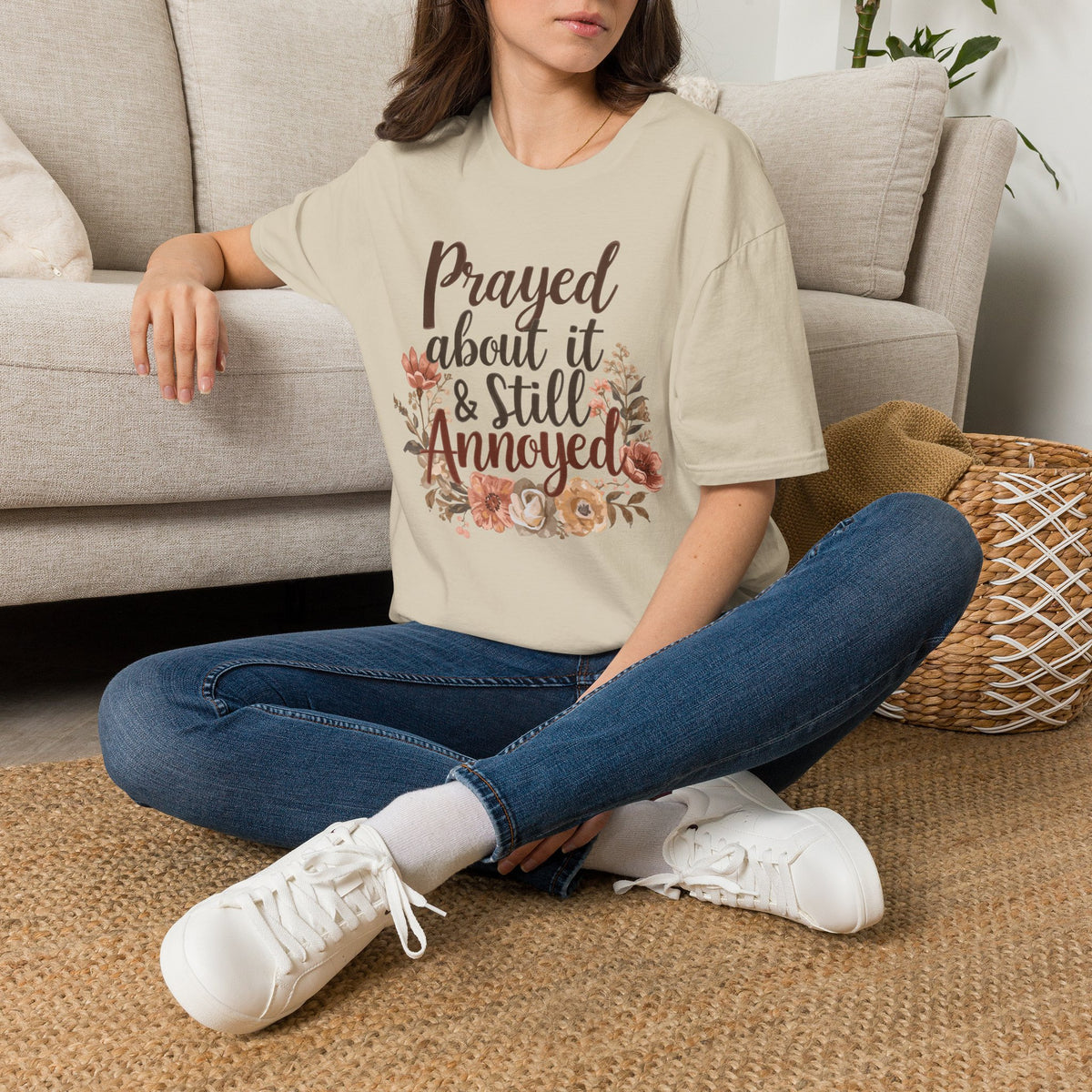 Prayed About It & Still Annoyed Floral T-Shirt