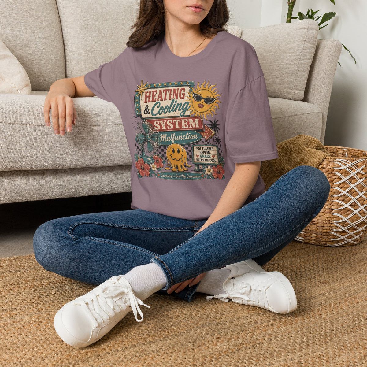 Heating & Cooling System T-Shirt — Retro HVAC Vacation Vibes Tee