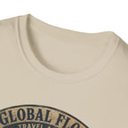 Global Flood Travel Badge T-Shirt – Vintage Ark Graphic Tee ("Unsubscribe from Humanity")