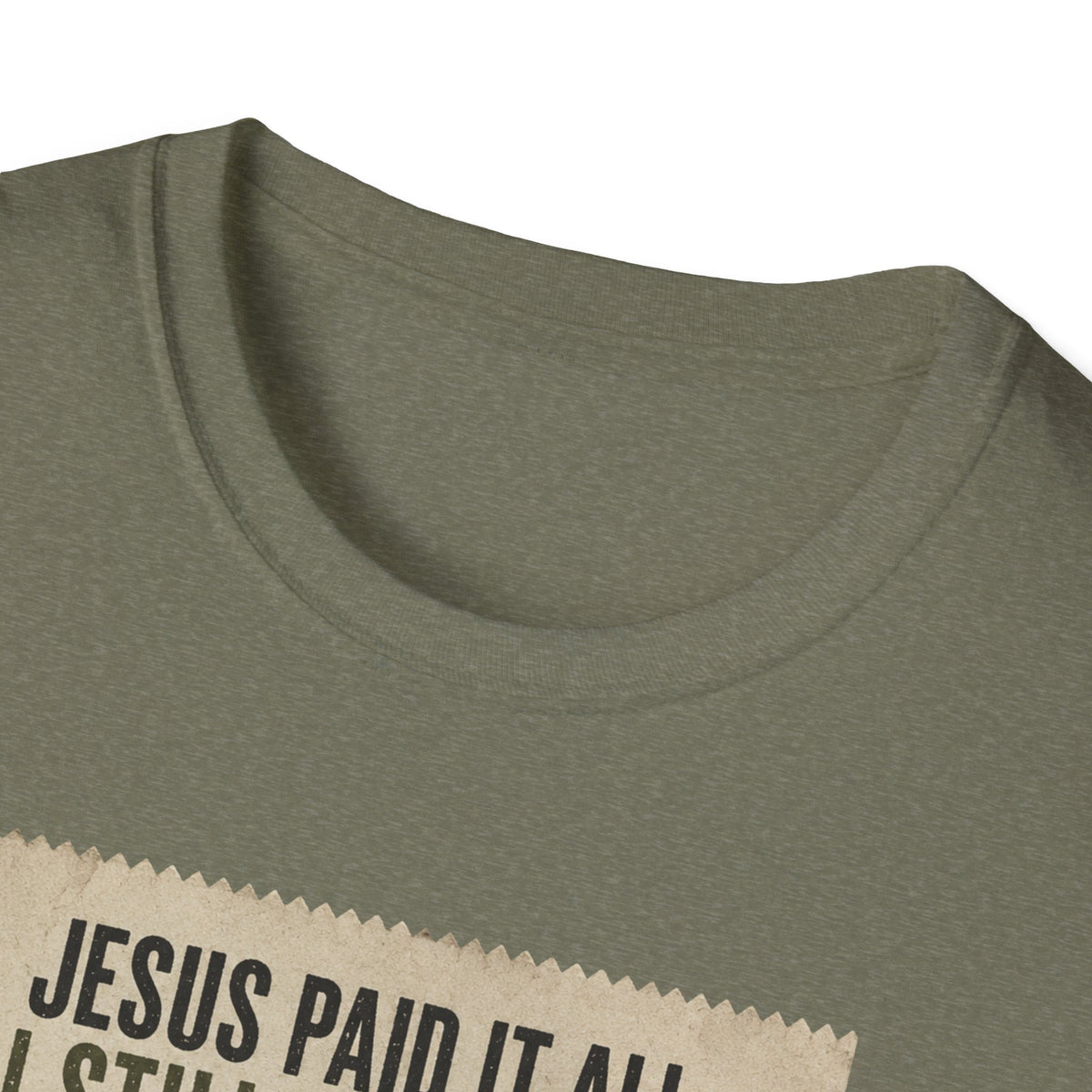 Jesus Paid It All Receipt Tee — 'I Still Have Bills' Christian Humor T-Shirt