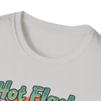 Hot Flash Summer Tour Retro Beach T-Shirt — Funny Menopause Graphic Tee