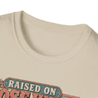Raised on Hose Water Retro Graphic T-Shirt — Vintage Barber/Salon Vibes