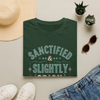 Sanctified & Slightly Spicy T-Shirt — Christian Faith with Fun Attitude