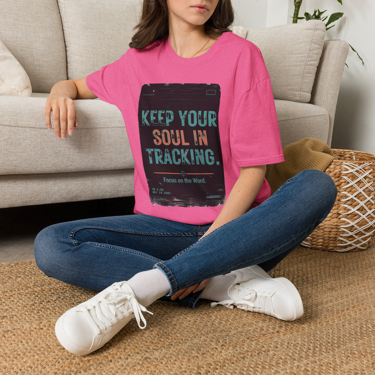 Keep Your Soul In Tracking T-Shirt — Inspirational Vintage Graphic Tee