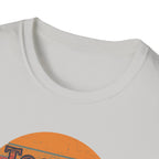Too Blessed To Argue T-Shirt — Retro Sunset Faith Graphic Tee