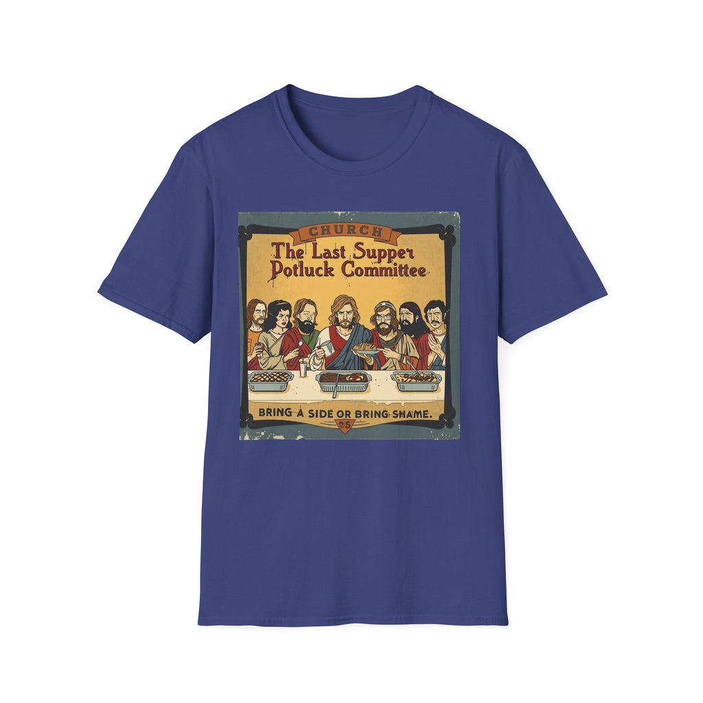 The Last Supper Potluck Committee Tee – “Bring a Side or Bring Shame” Graphic T-Shirt