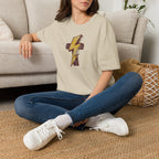 Vintage Lightning Bolt T-Shirt — Retro Distressed Yellow Bolt Tee