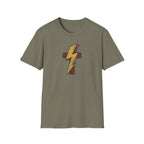 Vintage Lightning Bolt T-Shirt — Retro Distressed Yellow Bolt Tee