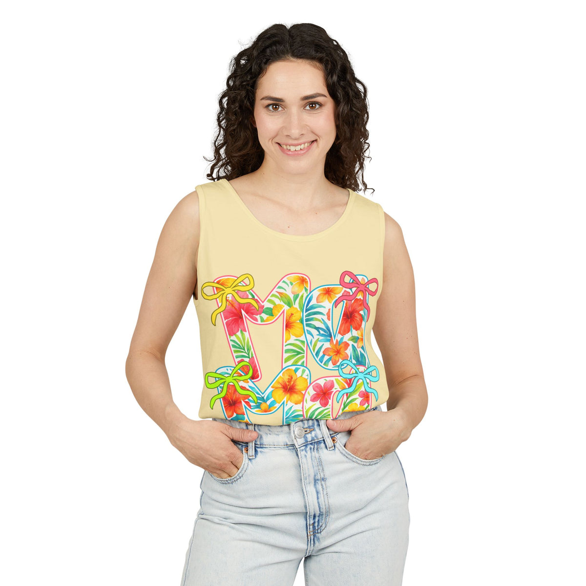 Hawaii Floral 'Mama' Tank Top — Tropical Vacation Beachwear