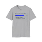 Prayer Request Loading T-Shirt — "Please Wait... God Is Buffering" Christian Graphic Tee