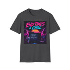 Retro 'End Times & Chill' T-Shirt — Vaporwave Sunset Tee