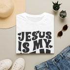 Jesus Is My Jam T-Shirt — Retro Heart Faith Tee