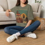 Desert Motel Graphic T‑Shirt — Vintage Roadside Jesus Art Tee