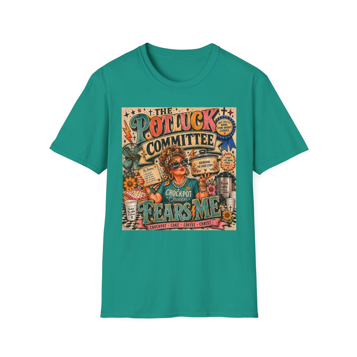 Potluck Committee T-Shirt — Vintage Retro Funny 'The Potluck Committee' Graphic Tee