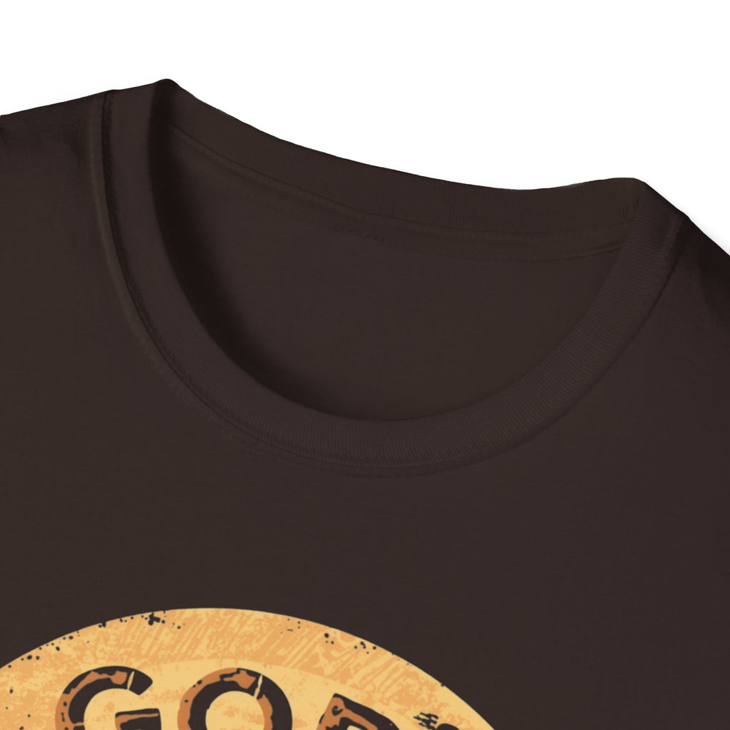 Christian T-Shirt — "God’s Still Working on My Attitude" Retro Sun Graphic