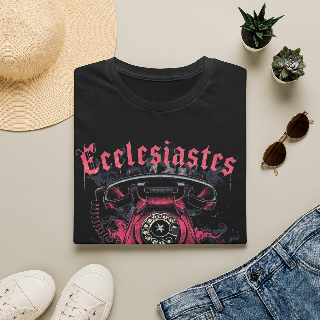 Ecclesiastes Retro Phone T-Shirt — "Meaningless... But Make It Fashion" Graphic Tee