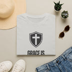 Grace Is Plentiful Christian T-Shirt — Shield & Cross Faith Tee