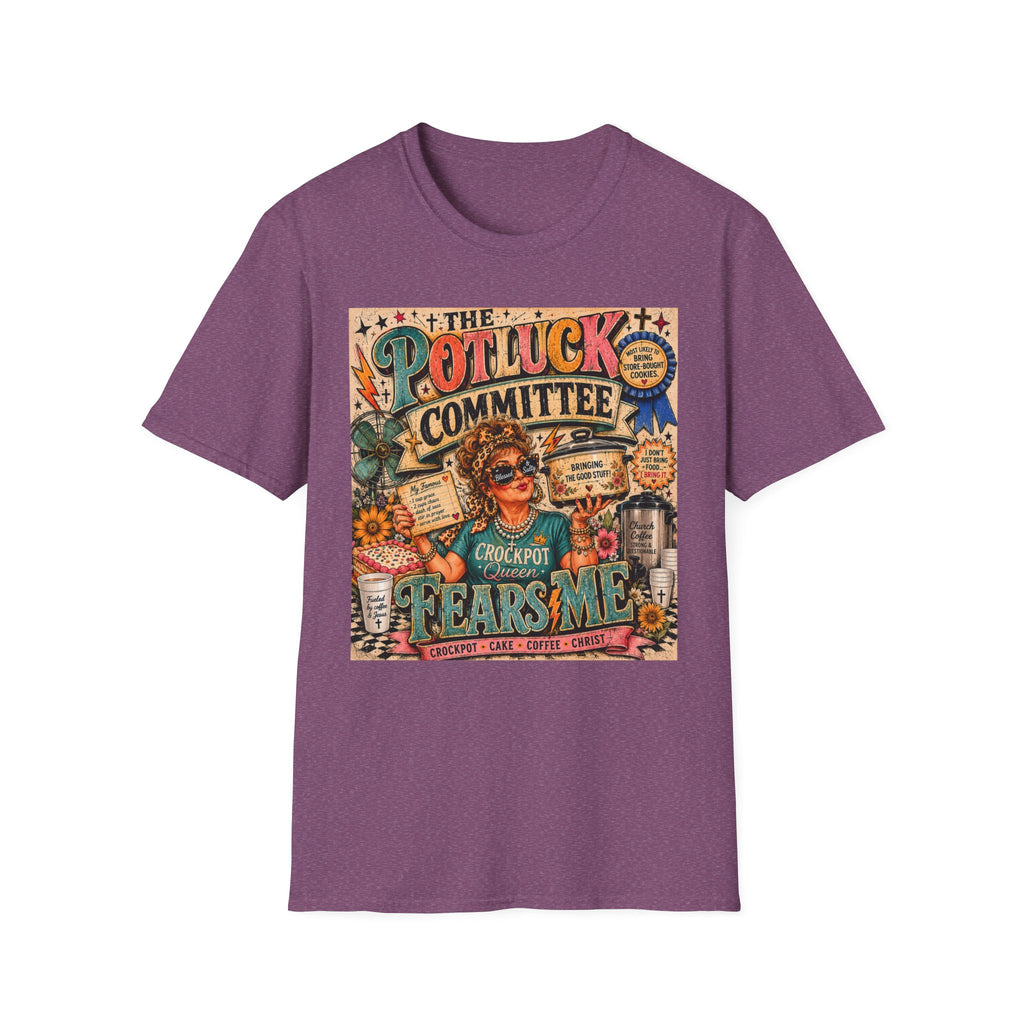 Potluck Committee T-Shirt — Vintage Retro Funny 'The Potluck Committee' Graphic Tee