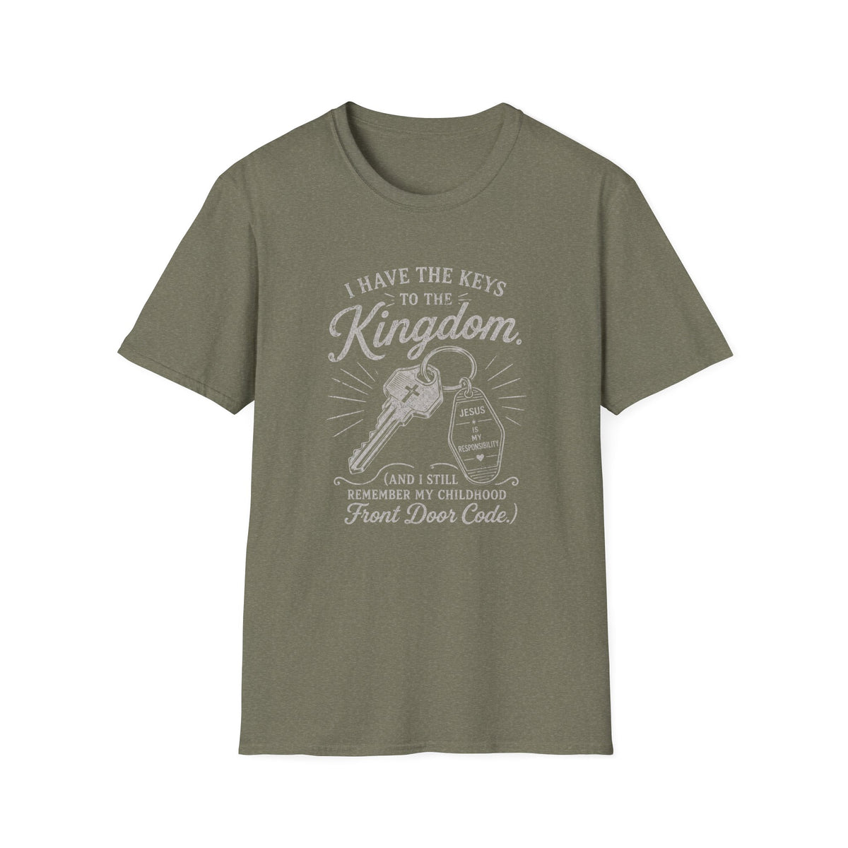 Kingdom Keys T-Shirt — "I Have the Keys to the Kingdom" Church Faith Tee